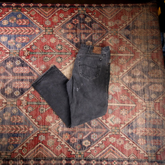 Lee W34 L30 Straight Leg Relaxed Fit Blue Denim Jeans