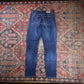 Levi's W26 L29 Skinny Classic Ripped Style Blue Denim Jeans