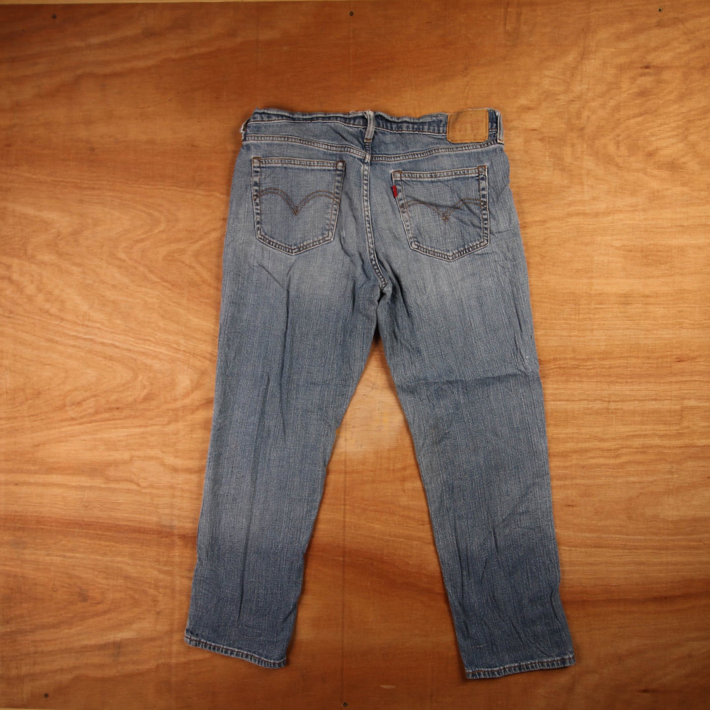 Levi's Red Tab W32 L25 Straight Leg Blue Denim Jeans