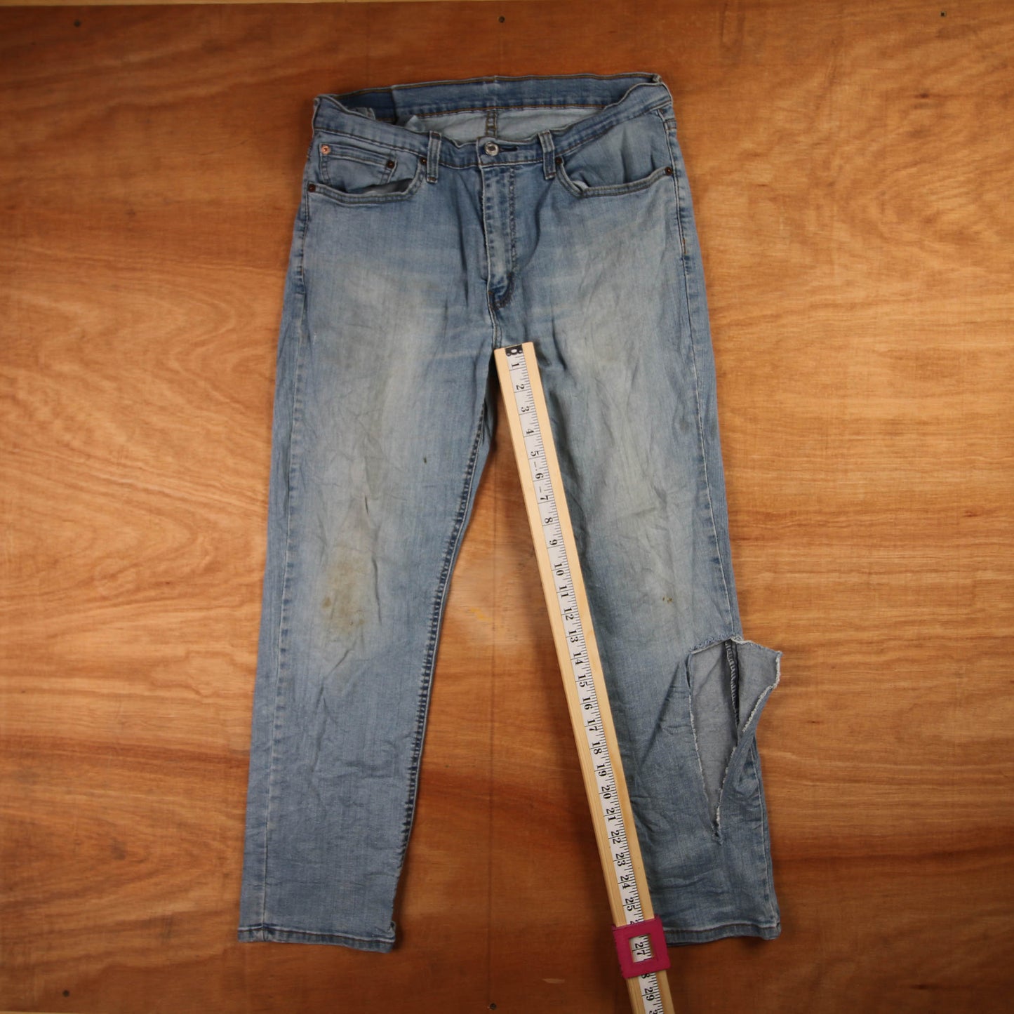 Levi's 541 Red Tab W34 L27 Tapered Leg Blue Denim Jeans