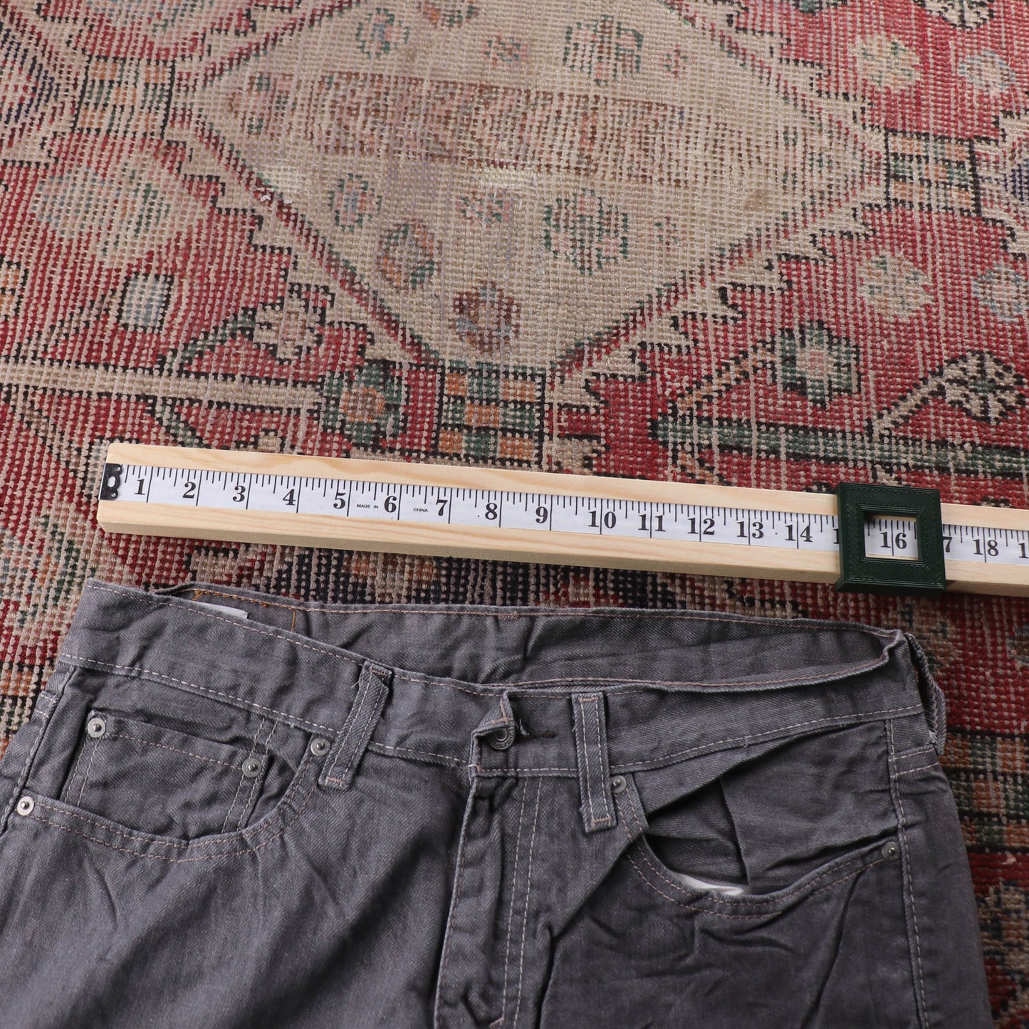 Levi's 559 Red Tab W32 L29 Straight Leg Relaxed Fit Grey Denim Jeans