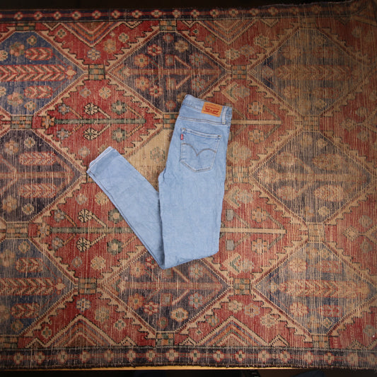 Levi's 720 W26 L29 Skinny Blue Denim Jeans