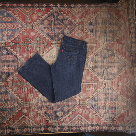 Levi's 545 W36 L31 Flared Blue Denim Jeans