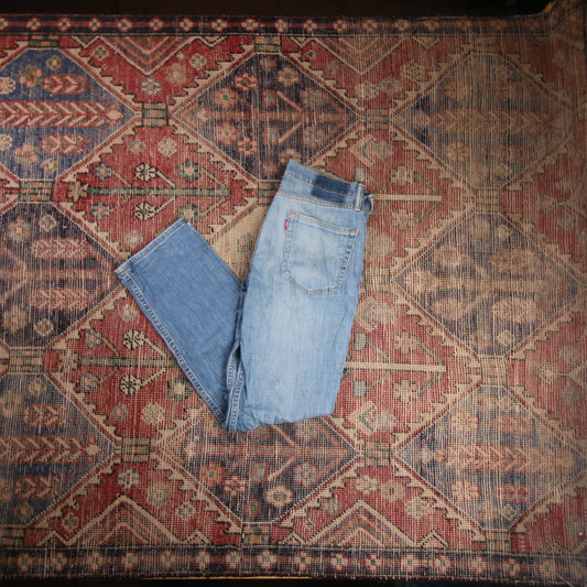 Levi's W30 L29 Straight Leg Blue Denim Jeans