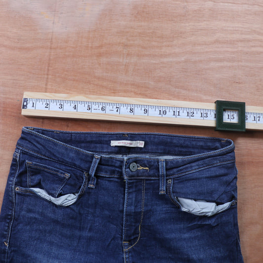 Levi's 711 Red Tab W30 L27 Skinny Blue Denim Jeans