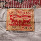 Levi's 511 Red Tab W32 L25 Slim Fit Beige Denim Jeans