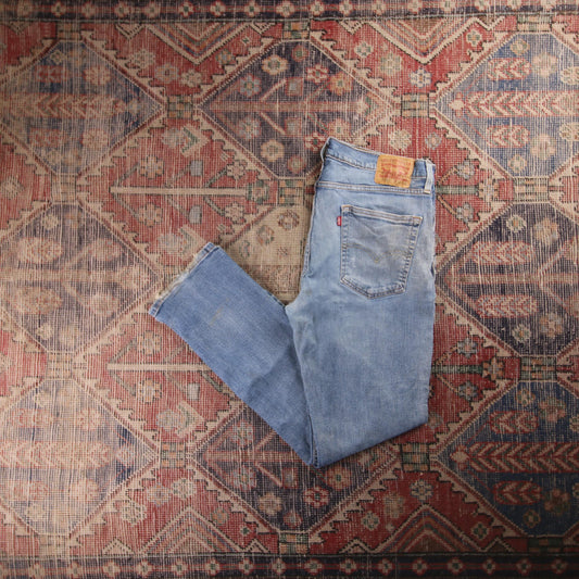 Levi's 514 Red Tab W36 L32 Straight Leg Blue Denim Jeans