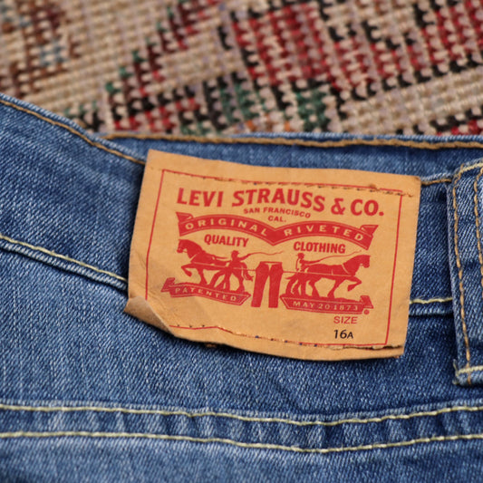 Levi's W28 L31 Skinny Classic Ripped Style Blue Denim Jeans