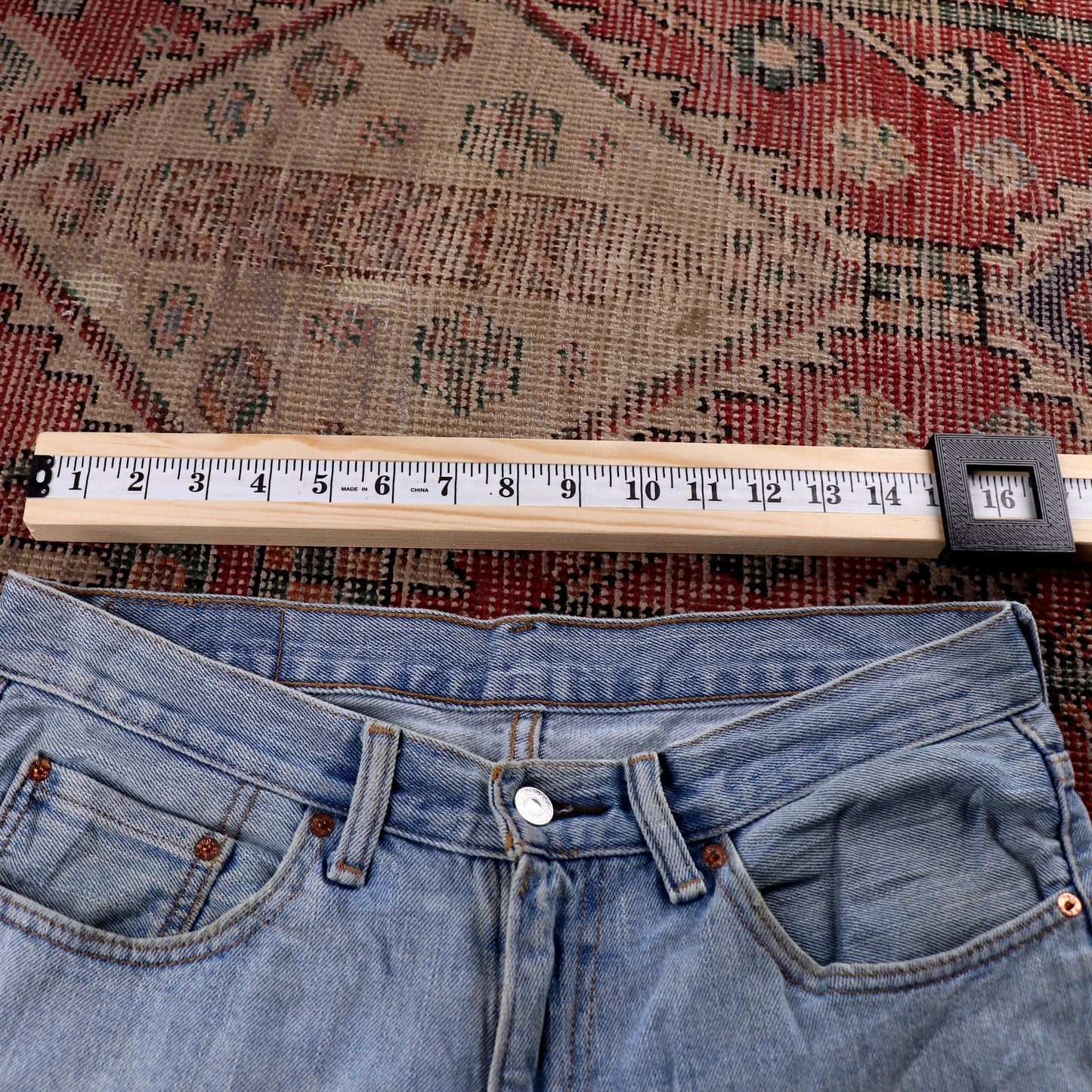 Levi's 550 W32 L26 Tapered Leg Relaxed Fit Blue Denim Jeans