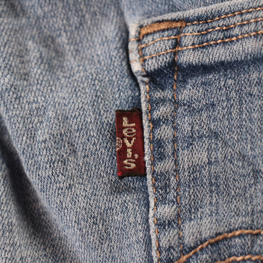 Levi's 712 Red Tab W30 L29 Bootcut Blue Denim Jeans