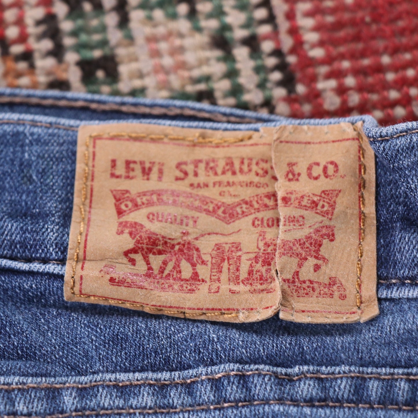 Levi's W30 L29 Bootcut Blue Denim Jeans