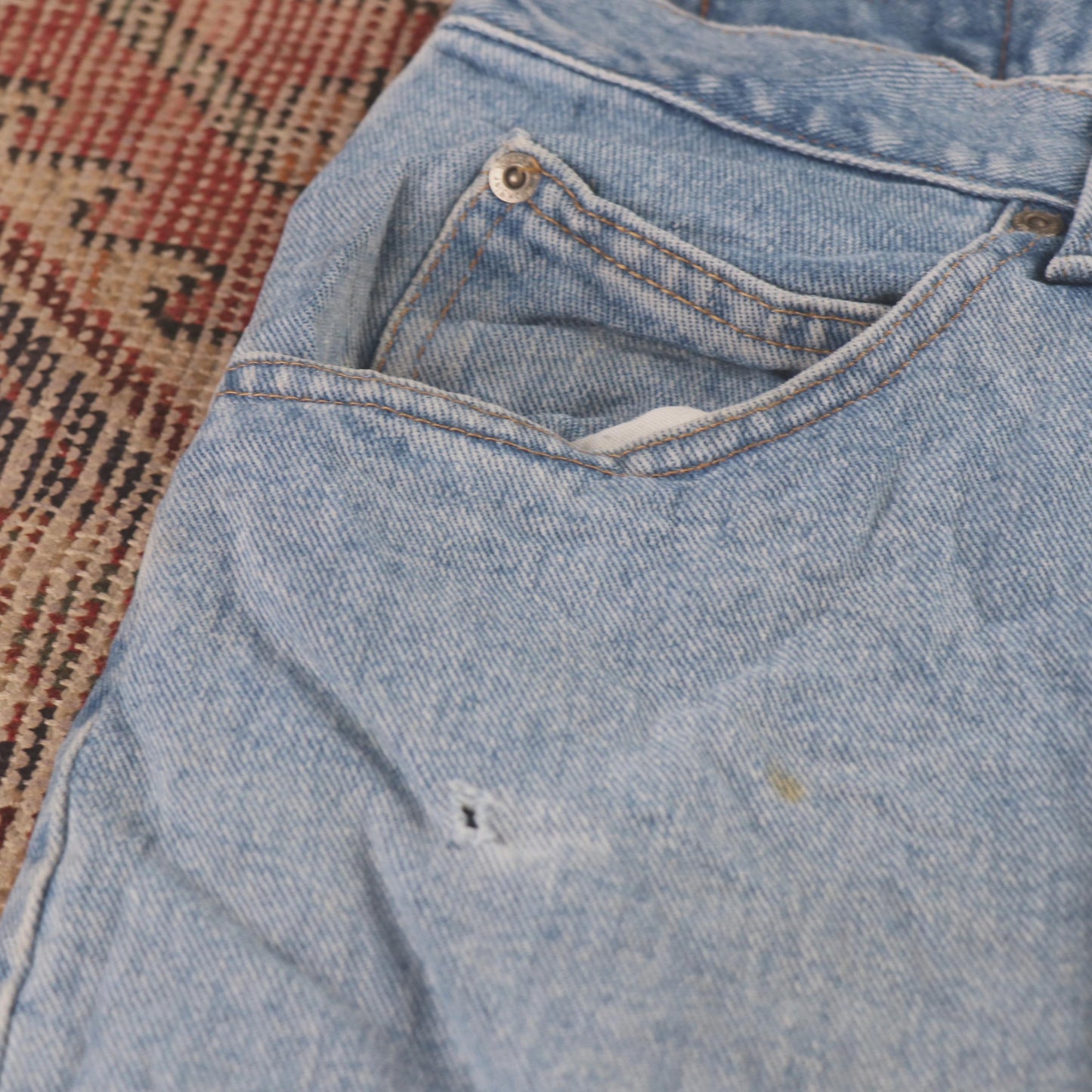 Wrangler W42 L30 Relaxed Blue Denim Jeans