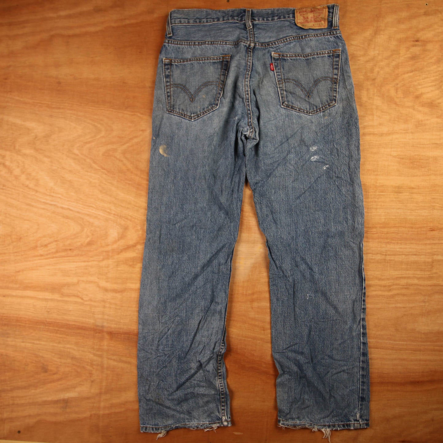Levi's 559 Red Tab W34 L559 Straight Leg Relaxed Fit Blue Denim Jeans