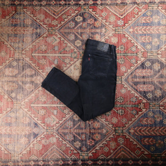Levi's 511 Red Tab W32 L29 Slim Fit Black Denim Jeans