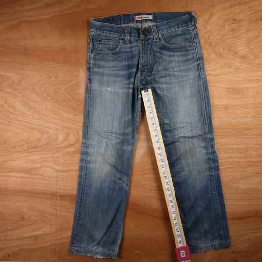Levi's 506 Red Tab W36 L28 Straight Leg Blue Denim Jeans