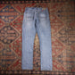 Wrangler W30 L29 Straight Leg Relaxed Fit Classic Ripped Style Blue Denim Jeans