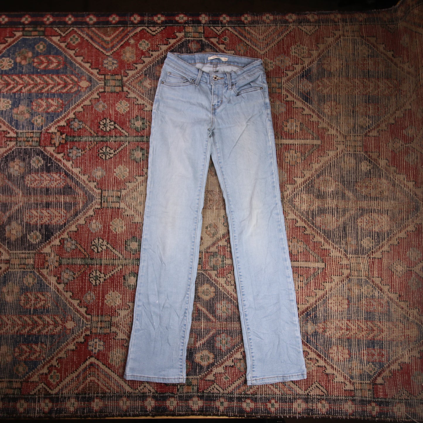 Levi's 714 W24 L28 Skinny Blue Denim Jeans