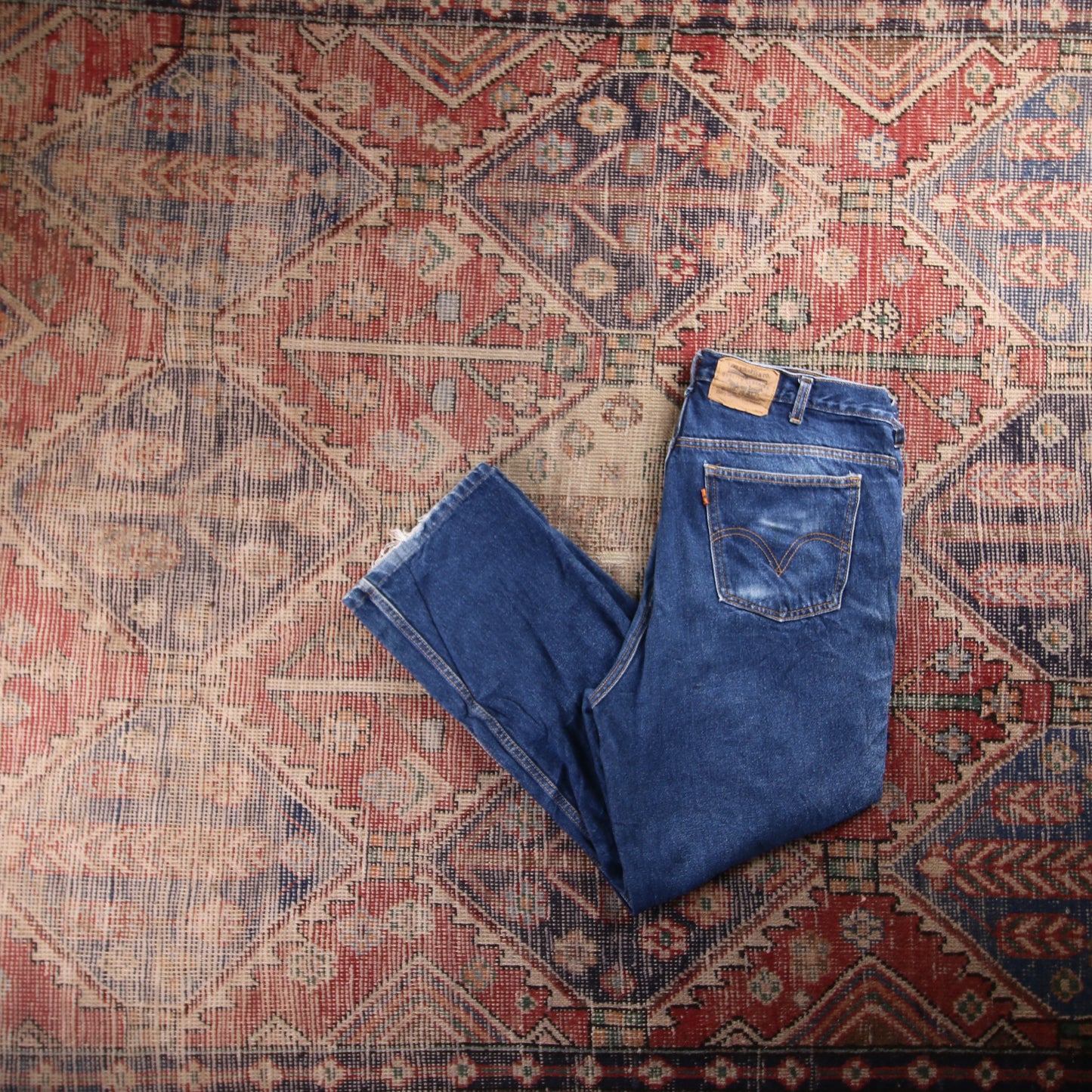 Levi's 501 Red Tab W36 L27 Original Fit Blue Denim Jeans
