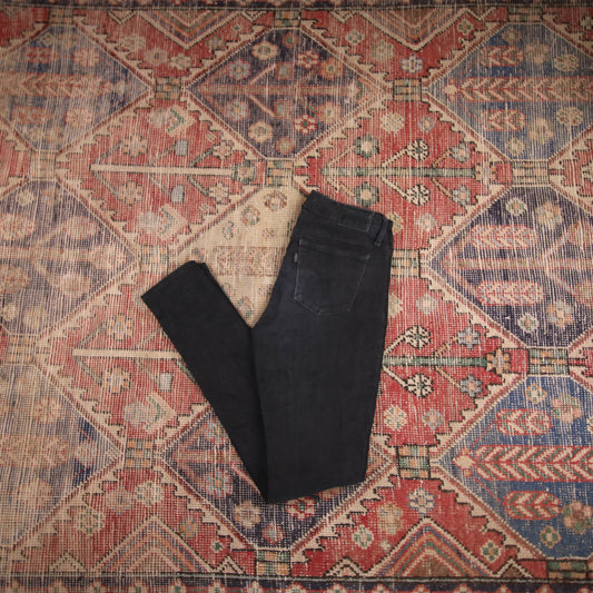 Levi's 711 W28 L31 Skinny Black Denim Jeans