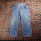 Levi's 513 W38 L27 Straight Leg Slim Fit Blue Denim Jeans