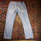 Levi's W34 L30 Straight Leg Relaxed Fit Classic Ripped Style Blue Denim Jeans