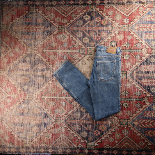 Levi's 510 Red Tab W30 L32 Skinny Blue Denim Jeans