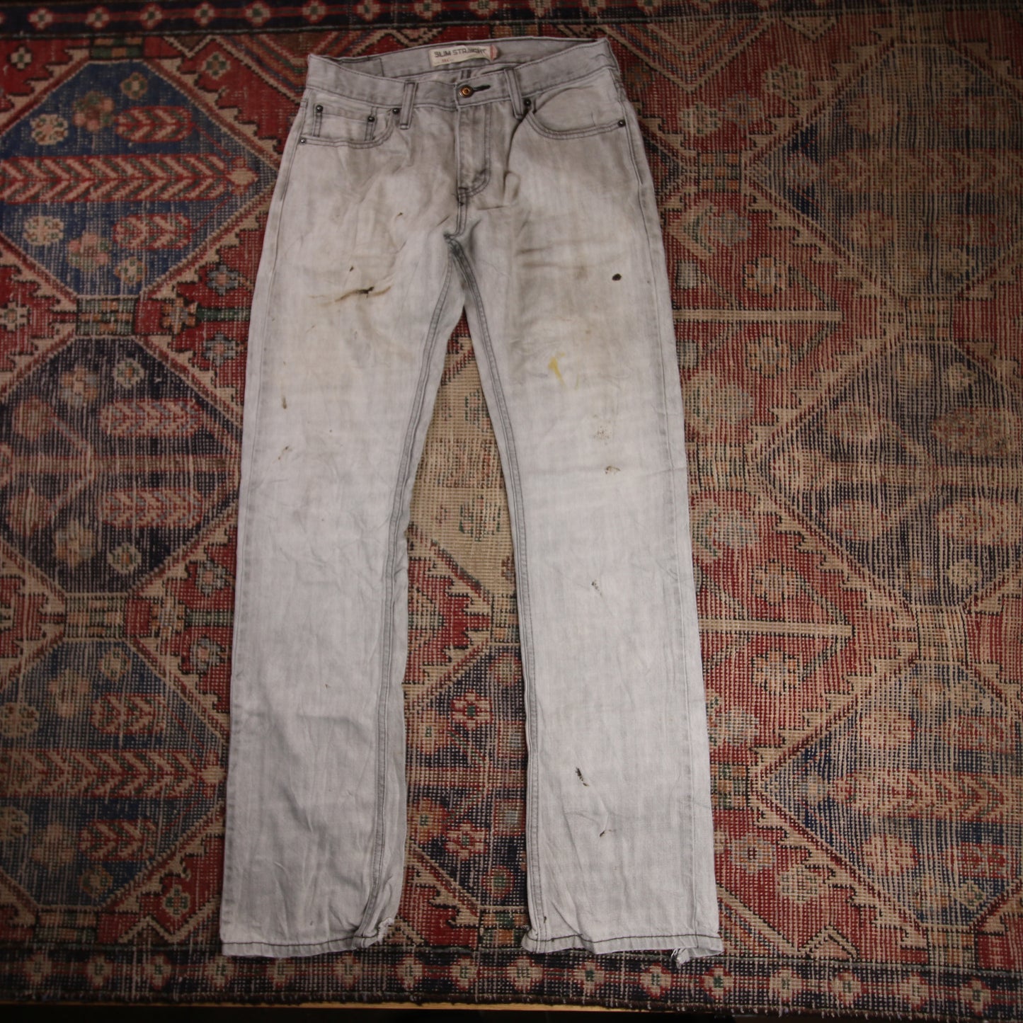 Levi's W30 L32 Straight Leg Grey Denim Jeans