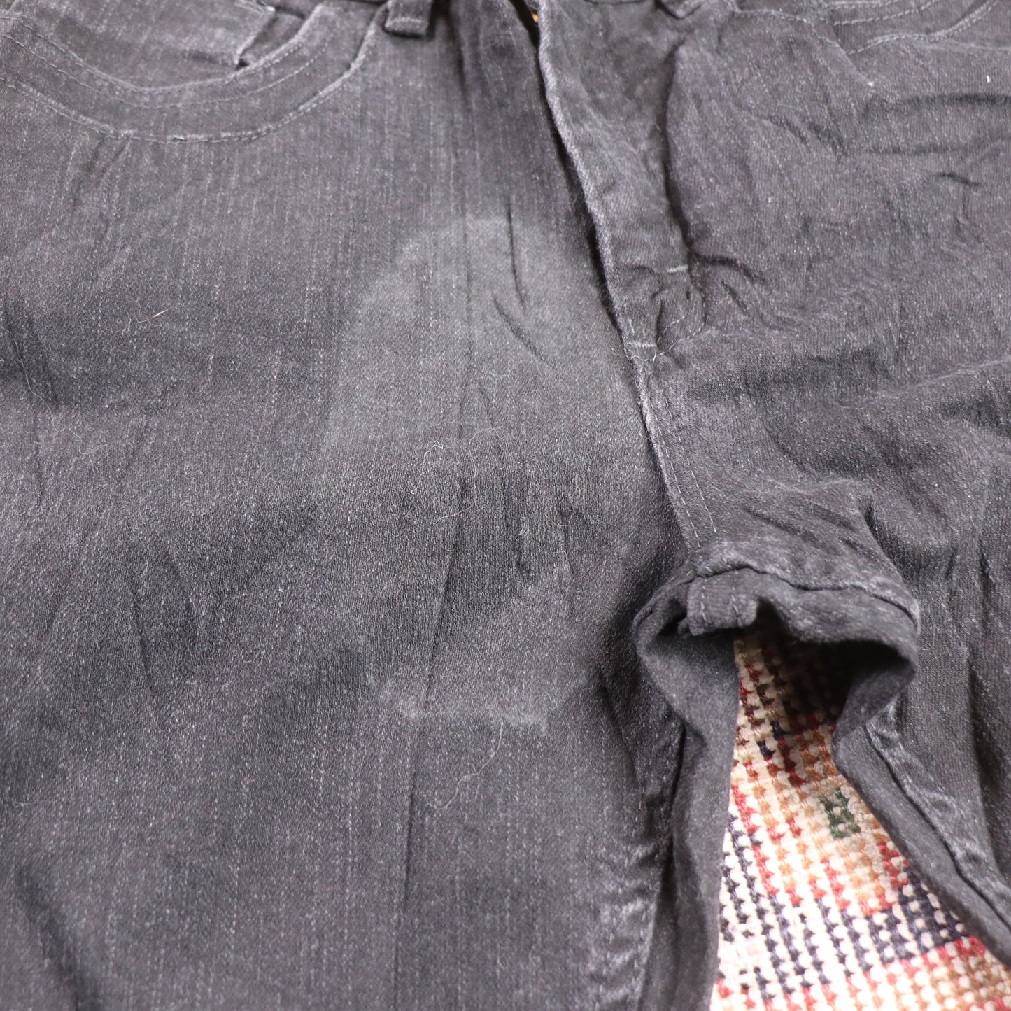 Lee W32 L28 Flared Black Denim Jeans