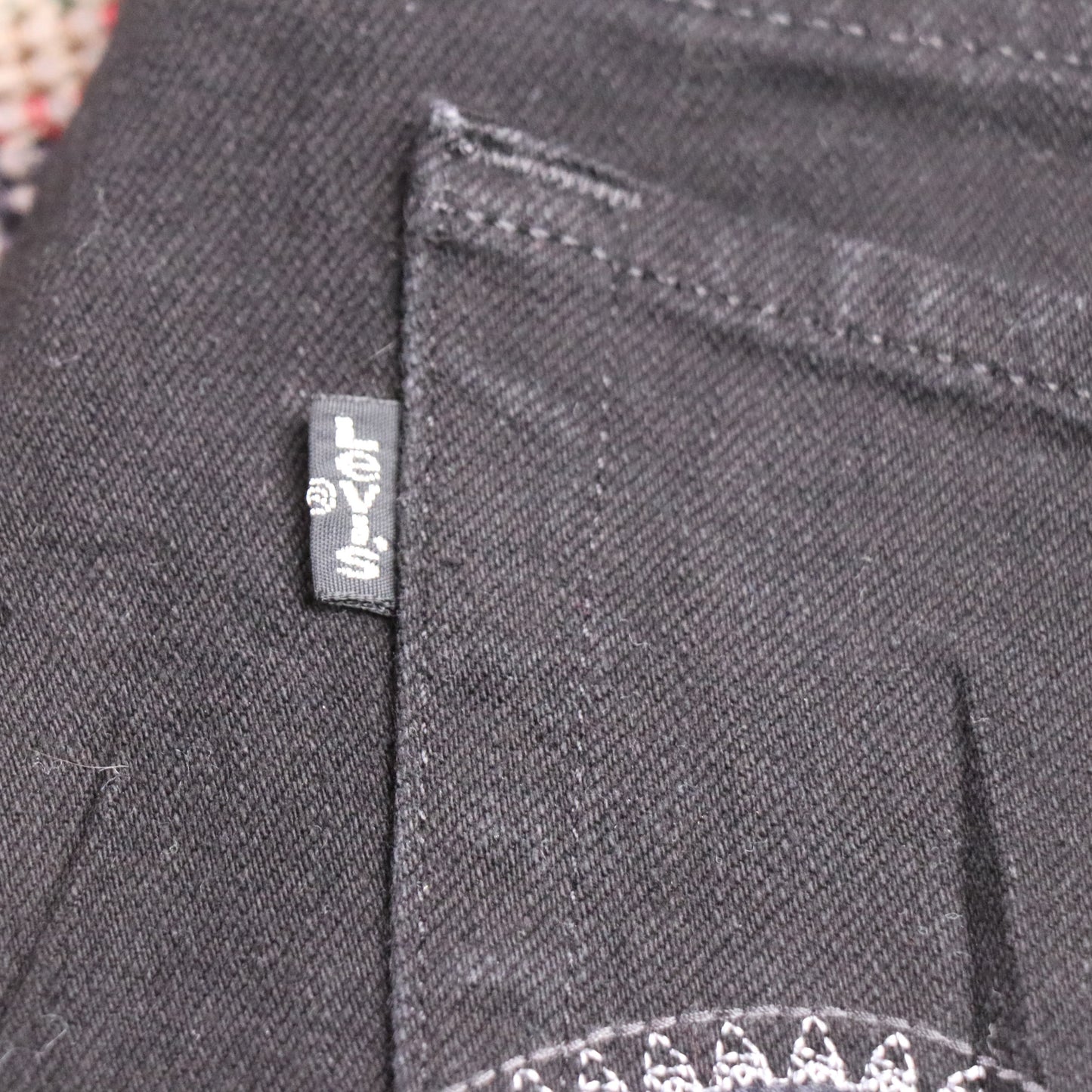 Levi's 585 W34 L34 Flared Black Denim Jeans