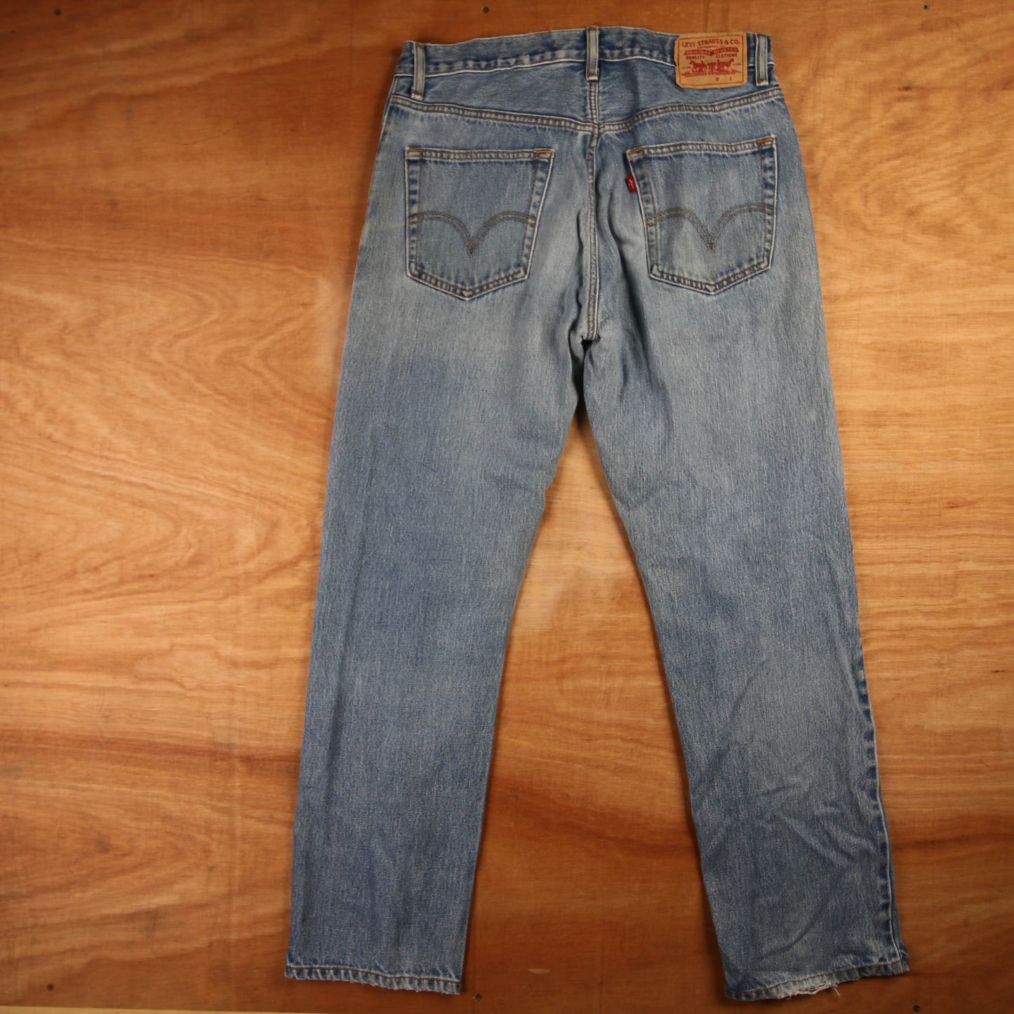 Levi's 501 Red Tab W34 L31 Original Fit Blue Denim Jeans