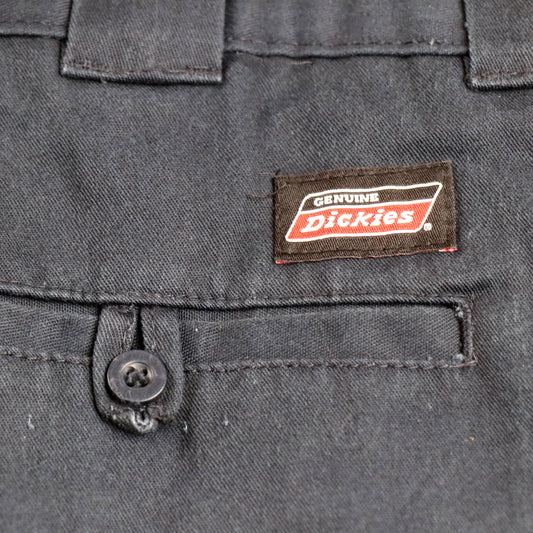 Dickies W28 L31 Straight Leg Blue Cotton Blend Trousers
