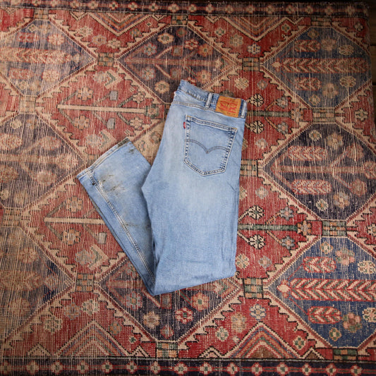 Levi's 505 W36 L30 Straight Leg Regular Fit Blue Denim Jeans