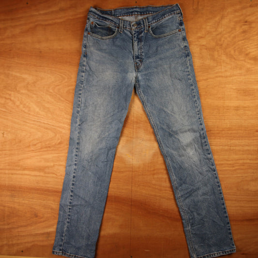Levi's 514 Red Tab W34 L32 Straight Leg Blue Denim Jeans