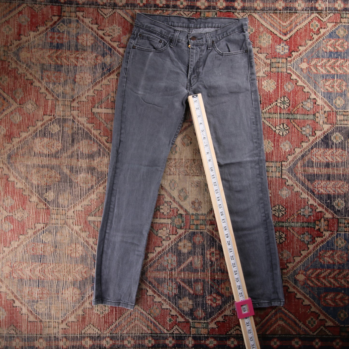 Levi's 511 Red Tab W30 L29 Slim Fit Grey Denim Jeans