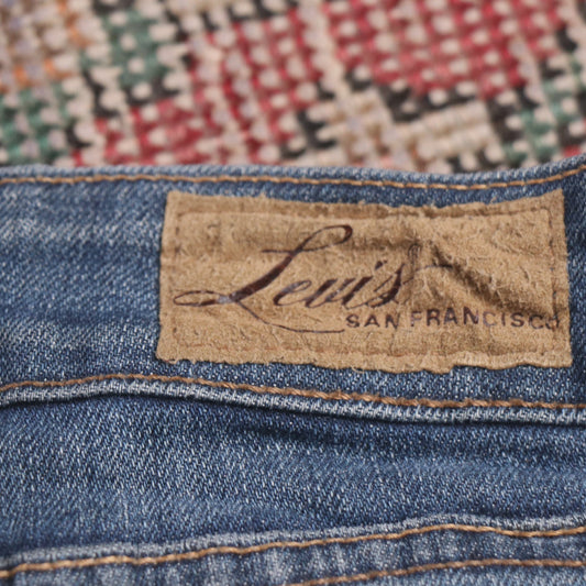 Levi's W28 L30 Flared Blue Denim Jeans