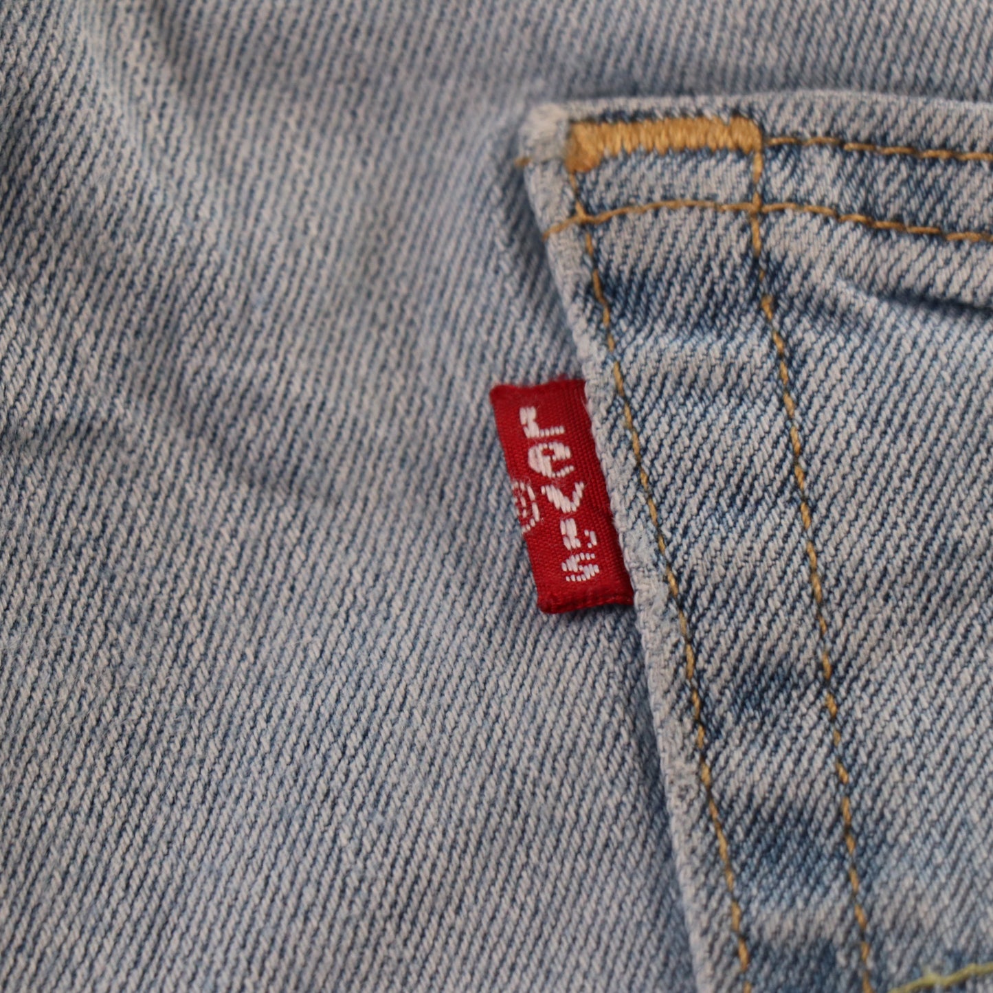 Levi's 505 Red Tab W26 L33 Straight Leg Regular Fit Blue Denim Jeans