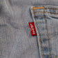Levi's 505 Red Tab W26 L33 Straight Leg Regular Fit Blue Denim Jeans