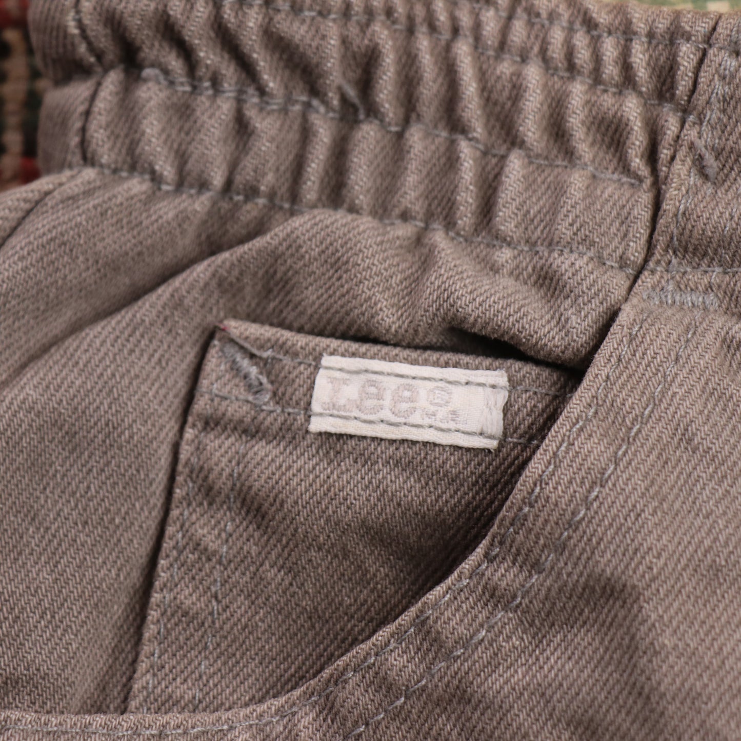 Lee W28 L28 Tapered Leg Relaxed Fit Beige Denim Jeans