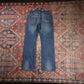 Levi's W26 L26 Straight Leg Blue Denim Jeans