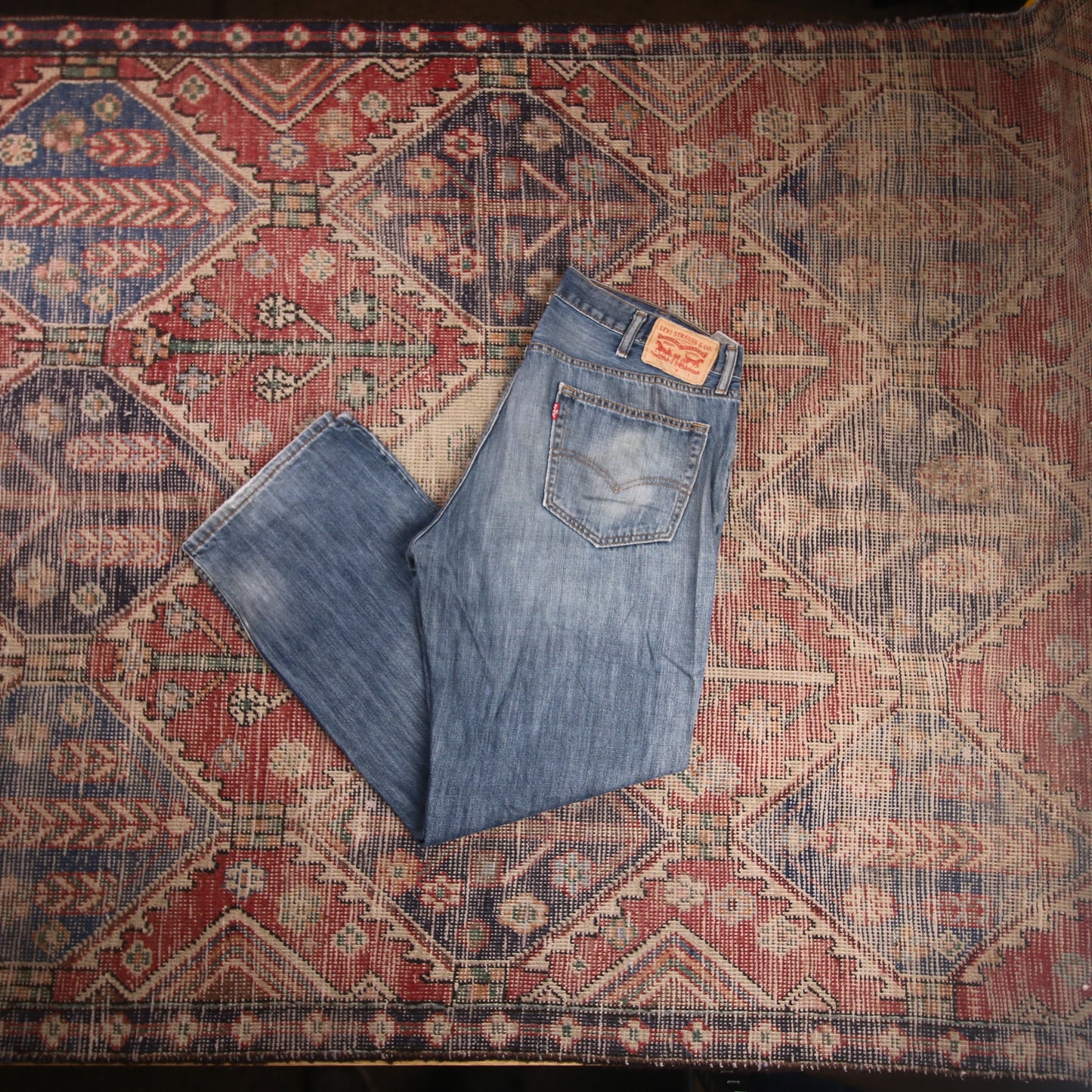 Levi's 559 W38 L30 Straight Leg Relaxed Fit Blue Denim Jeans