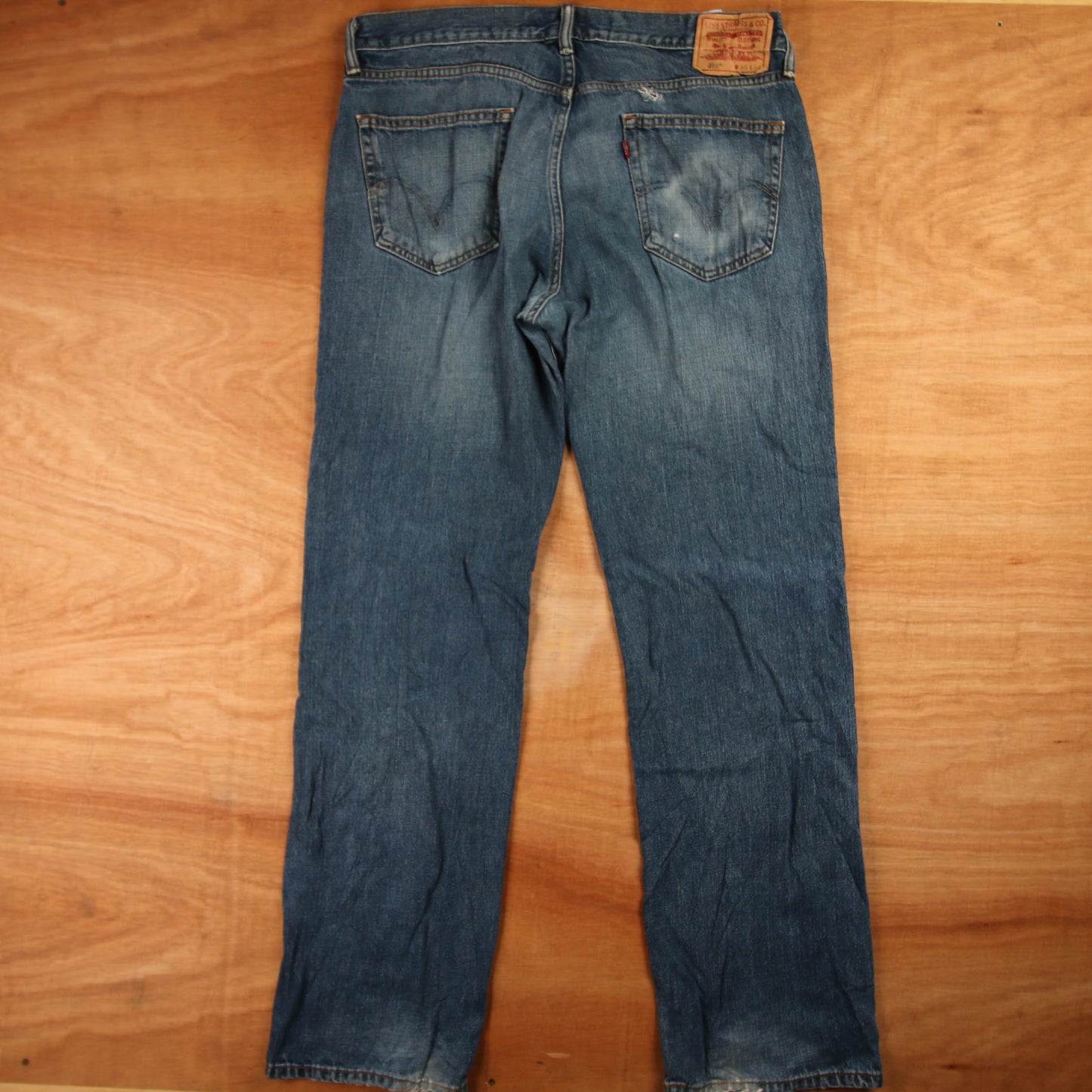 Levi's 559 Red Tab W36 L33 Straight Leg Relaxed Fit Blue Denim Jeans