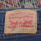 Levi's 505 Red Tab W26 L30 Straight Leg Regular Fit Blue Denim Jeans