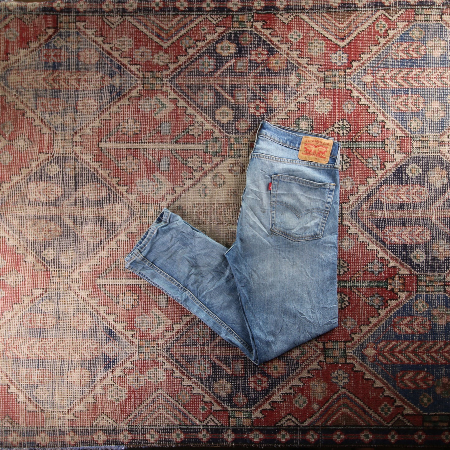 Levi's 511 Red Tab W34 L30 Slim Fit Blue Denim Jeans