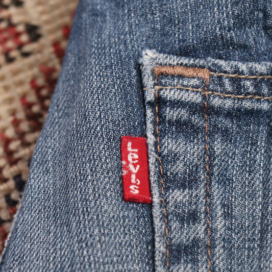 Levi's W36 L32 Straight Leg Blue Denim Jeans