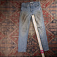 Levi's 314 W30 L28 Skinny Classic Ripped Style Blue Denim Jeans