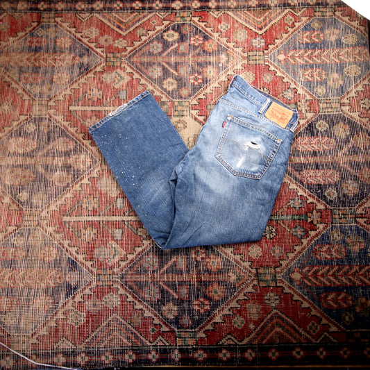 Levi's 559 W40 L29 Straight Leg Relaxed Fit Blue Denim Jeans