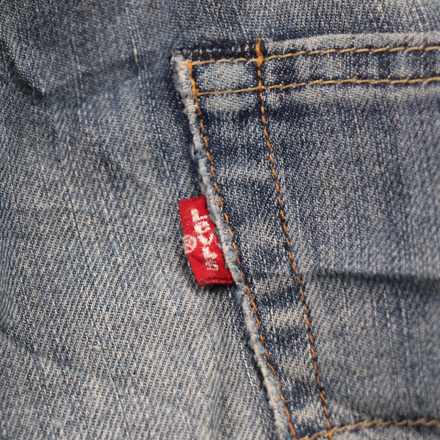 Levi's 513 Red Tab W34 L32 Straight Leg Slim Fit Blue Denim Jeans