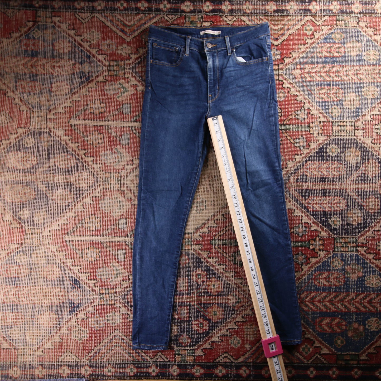 Levi's 510 Red Tab W32 L29 Skinny Blue Denim Jeans