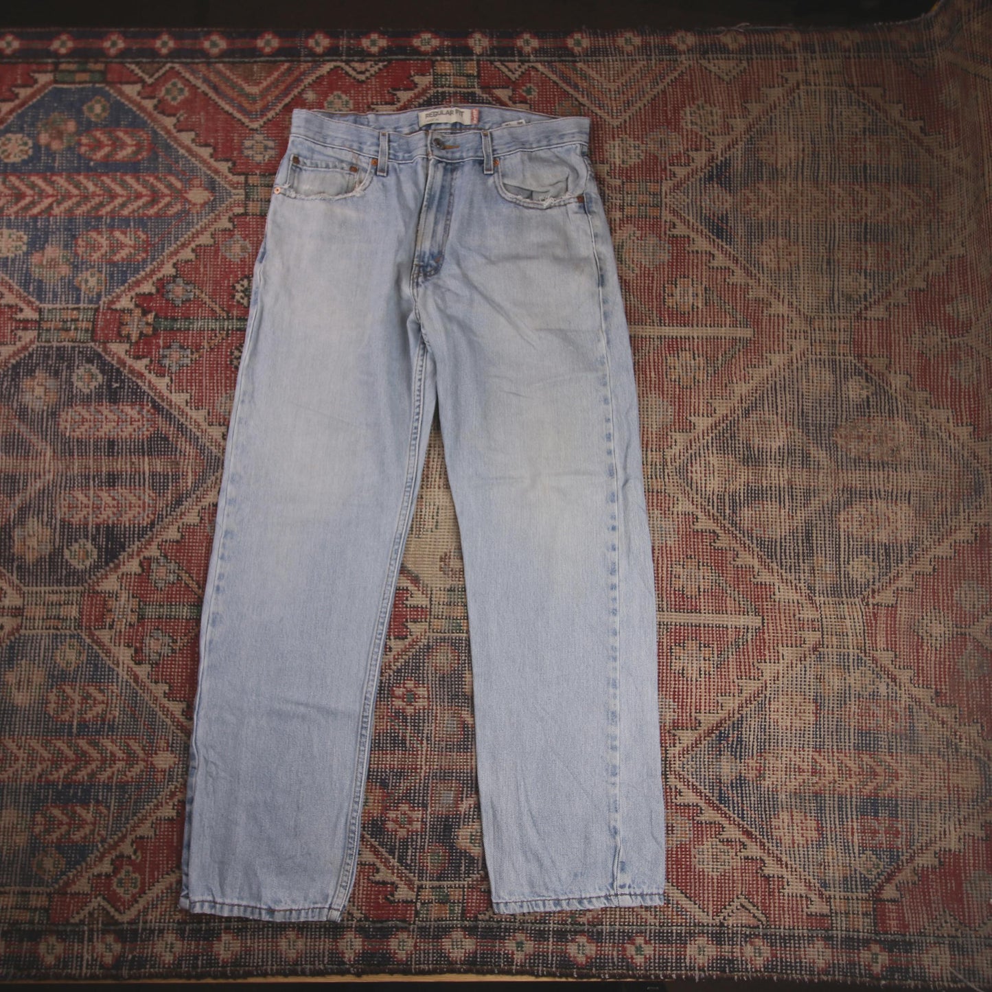 Levi's 505 W32 L28 Straight Leg Regular Fit Blue Denim Jeans