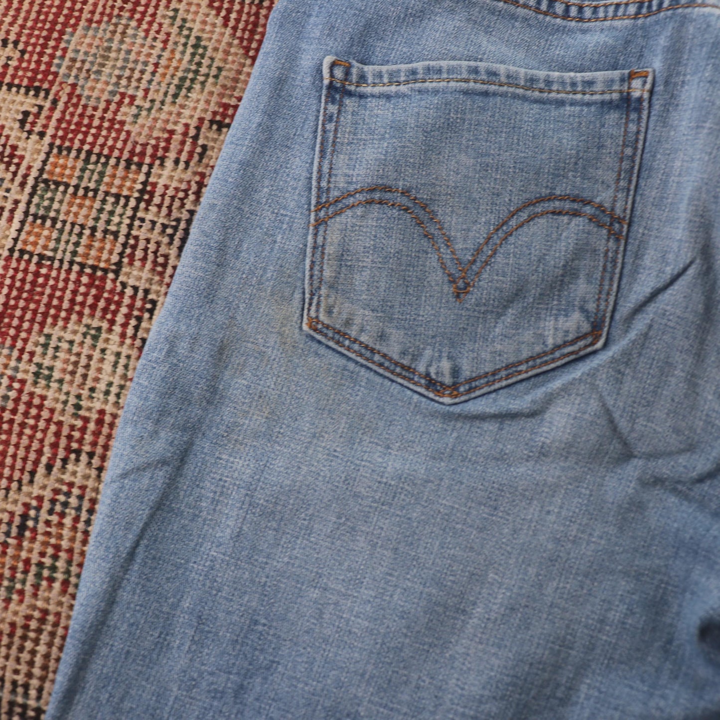 Levi's 721 Red Tab W30 L31 Straight Leg Blue Denim Jeans